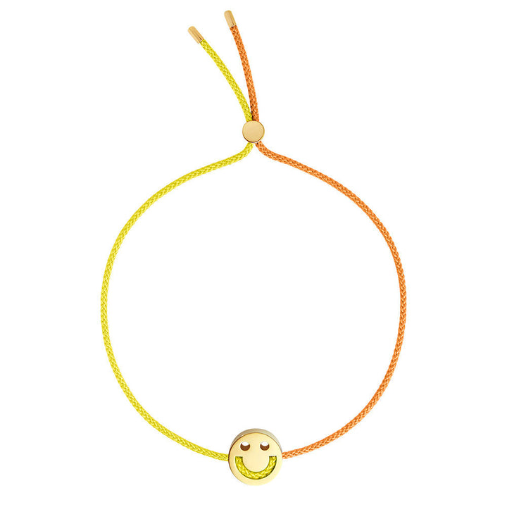 Freunde drehen mich über gelb & orange 18k Gold plattiert Armband