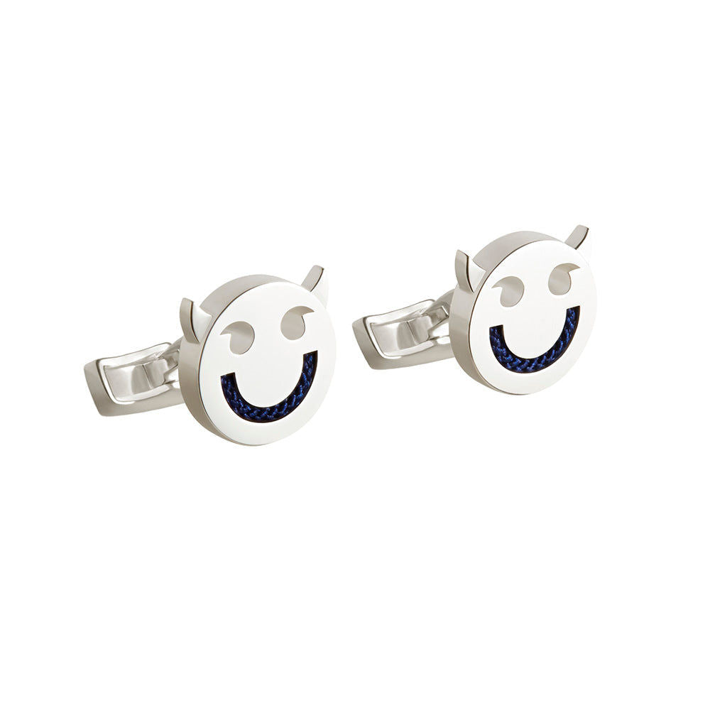FRIENDS Wicked / Navy Silver Cufflinks