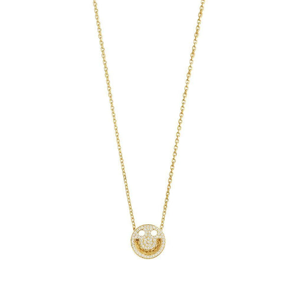 FRIENDS Happy Diamond Chain 18K Gold Necklace w. Diamond