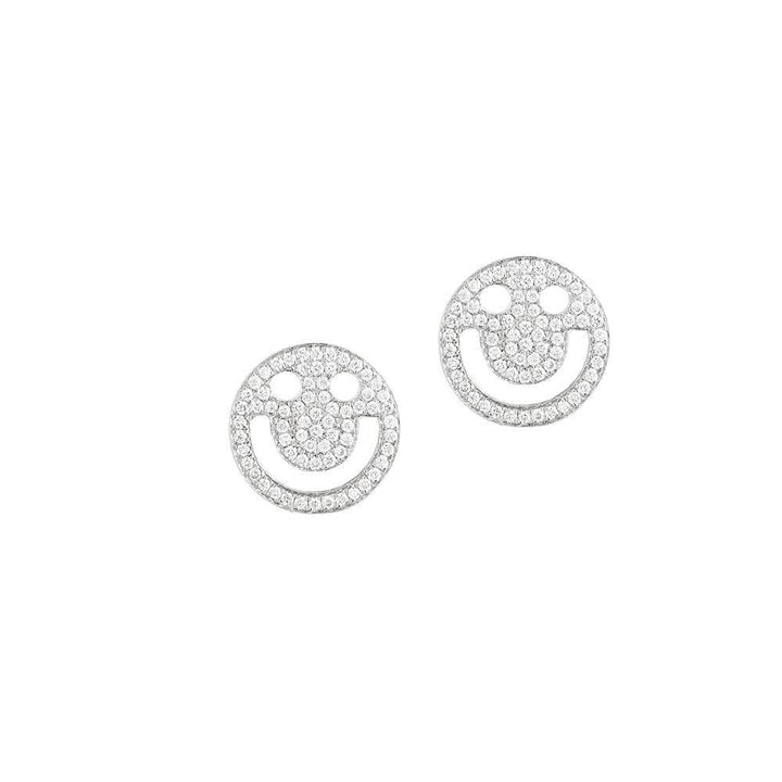 FRIENDS Happy Diamond 18K Whitegold Studs w. Diamond