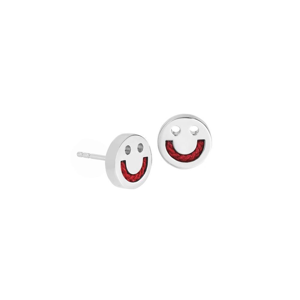 FRIENDS Happy Cord / Red 18K Gold Plated or Silver Studs