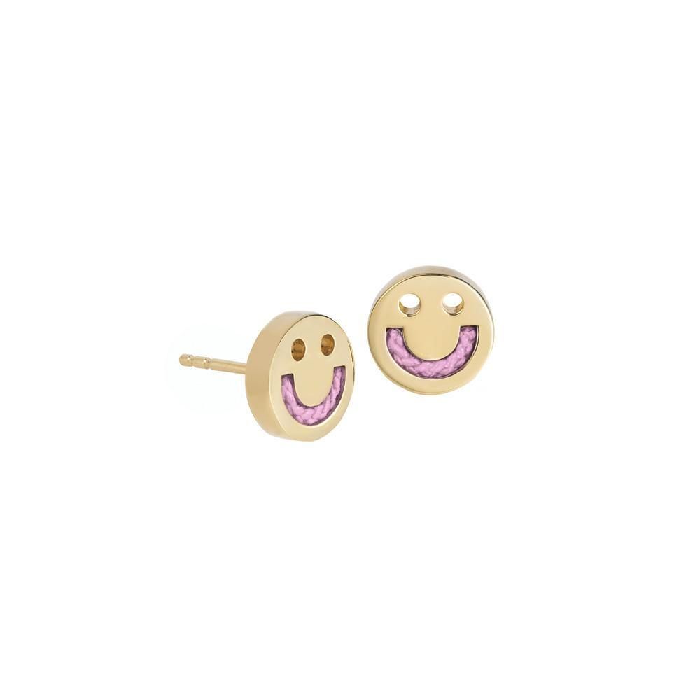 FRIENDS Happy Cord / Red 18K Gold Plated or Silver Studs