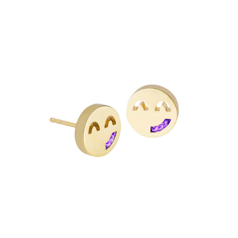 FRIENDS Sassy Cord / Sky Blue 18K Gold Plated Earrings