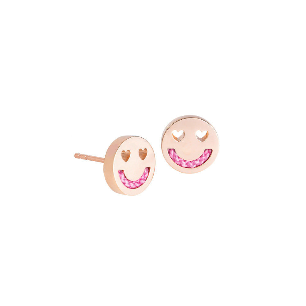 FRIENDS Smitten Cord / Pink 18K Gold Plated Studs