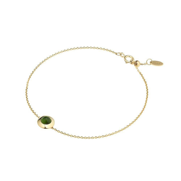 Gems of Cosmo 18K Gold Bracelet w. Chrome diopside