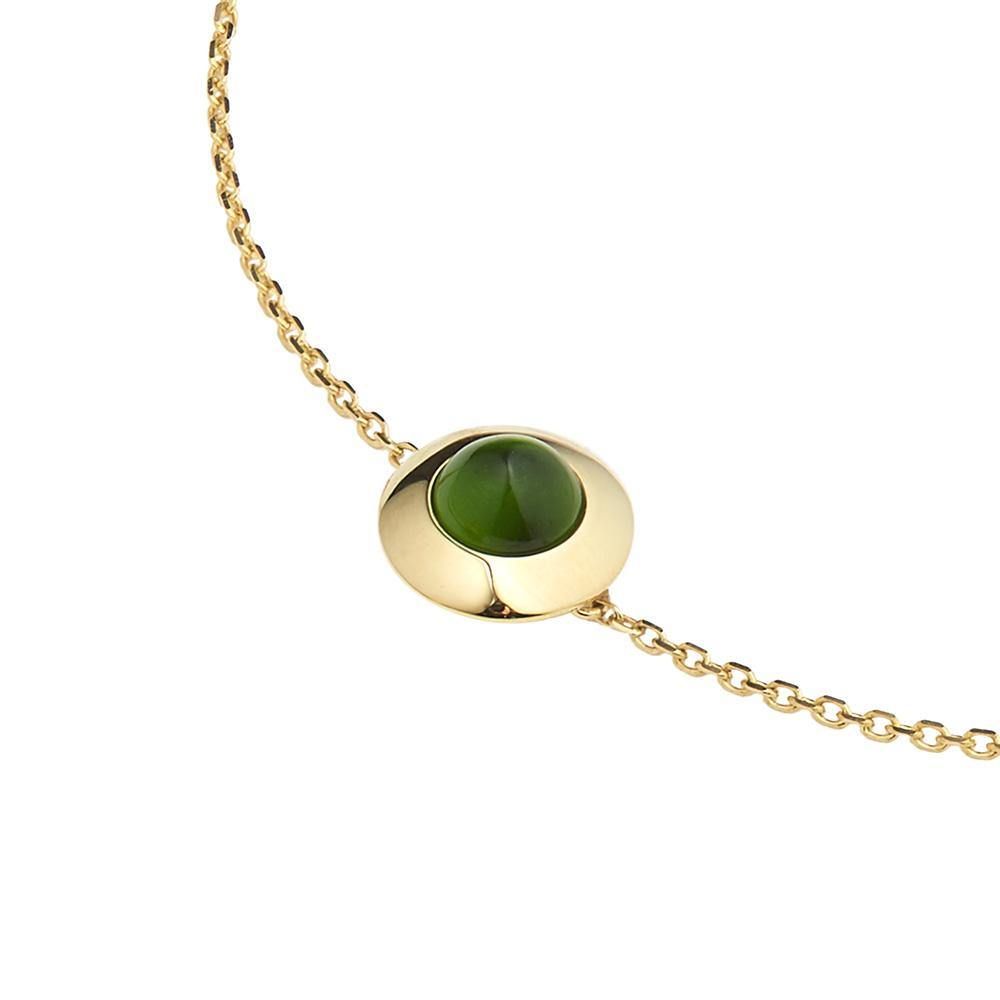 Gems of Cosmo 18K Gold Bracelet w. Chrome diopside