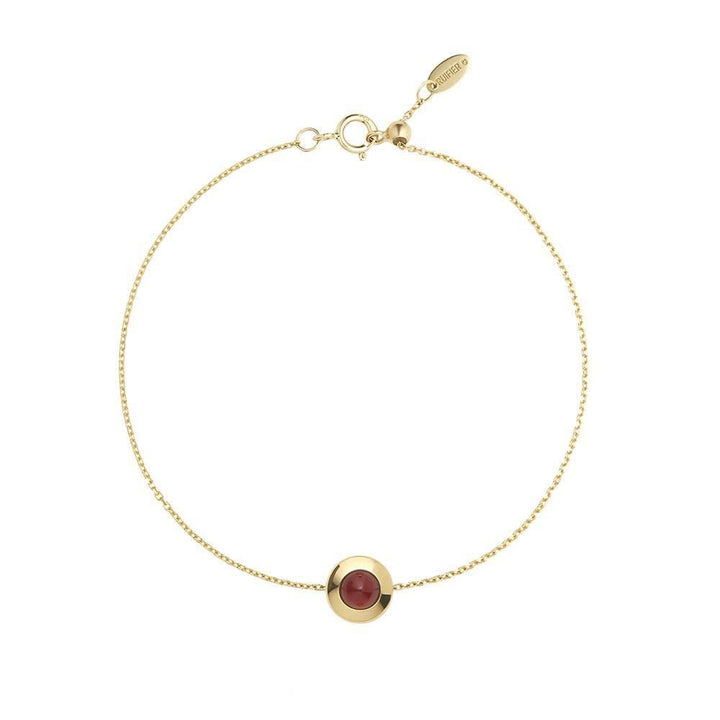 Gems of Cosmo 18K Gold Bracelet w. Garnet