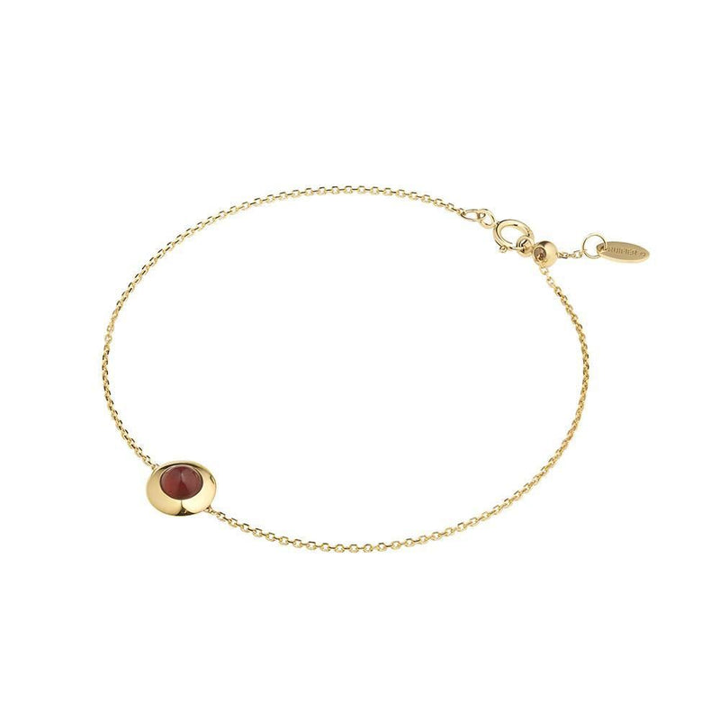 Gems of Cosmo 18K Gold Bracelet w. Garnet