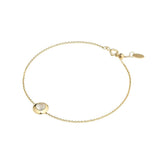 Gems of Cosmo 18K Gold Bracelet w. Moonstone