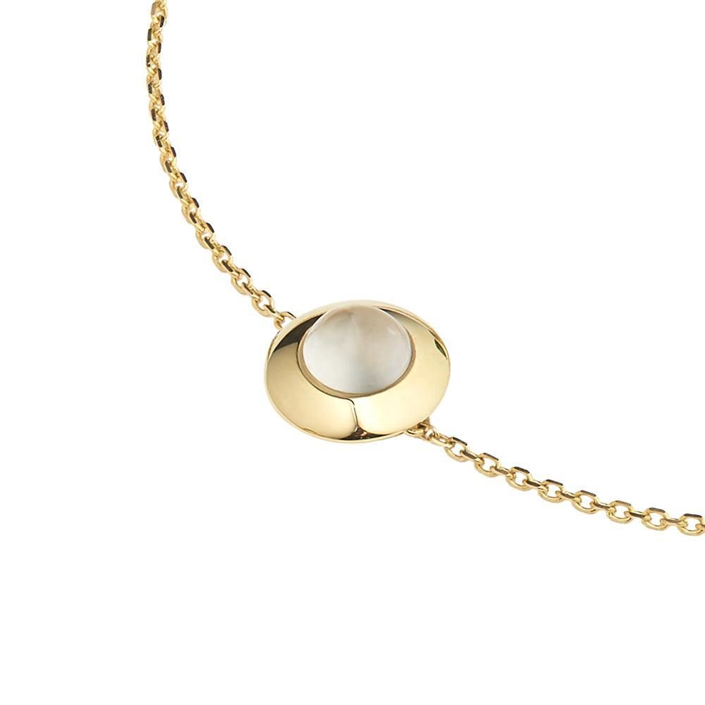 Gems of Cosmo 18K Gold Bracelet w. Moonstone