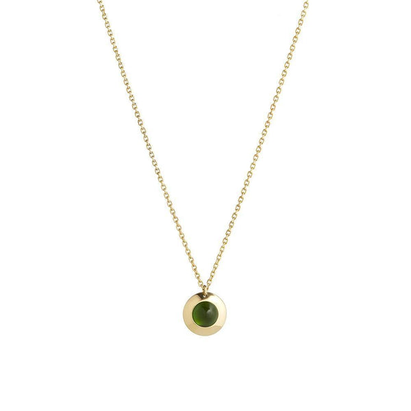 Gems of Cosmo 18K Gold Necklace w. Chrome diopside