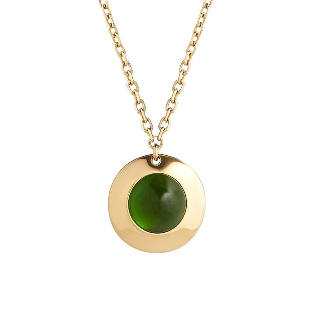 Gems of Cosmo 18K Gold Necklace w. Chrome diopside