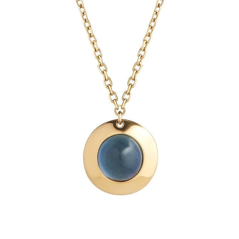 Gems of Cosmo 18K Gold Necklace w. Sapphire