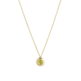 Gems of Cosmo 18K Gold Necklace w. Olivine