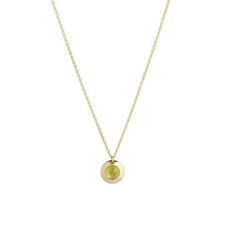 Gems of Cosmo 18K Gold Necklace w. Olivine
