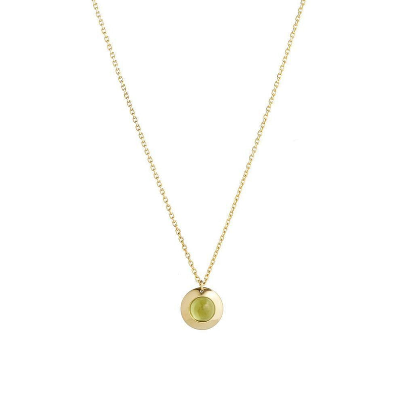 Gems of Cosmo 18K Gold Necklace w. Olivine