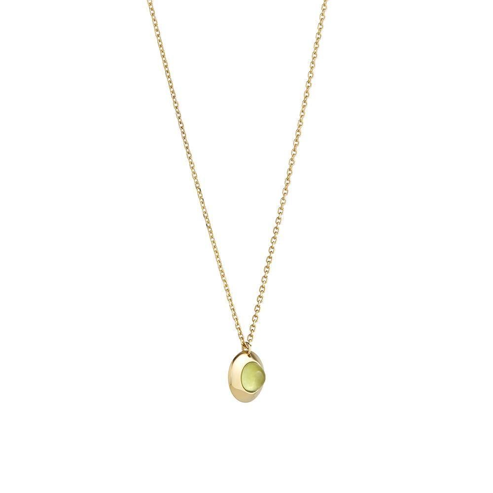 Gems of Cosmo 18K Gold Necklace w. Olivine
