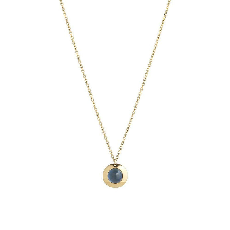 Gems of Cosmo 18K Gold Necklace w. Sapphire