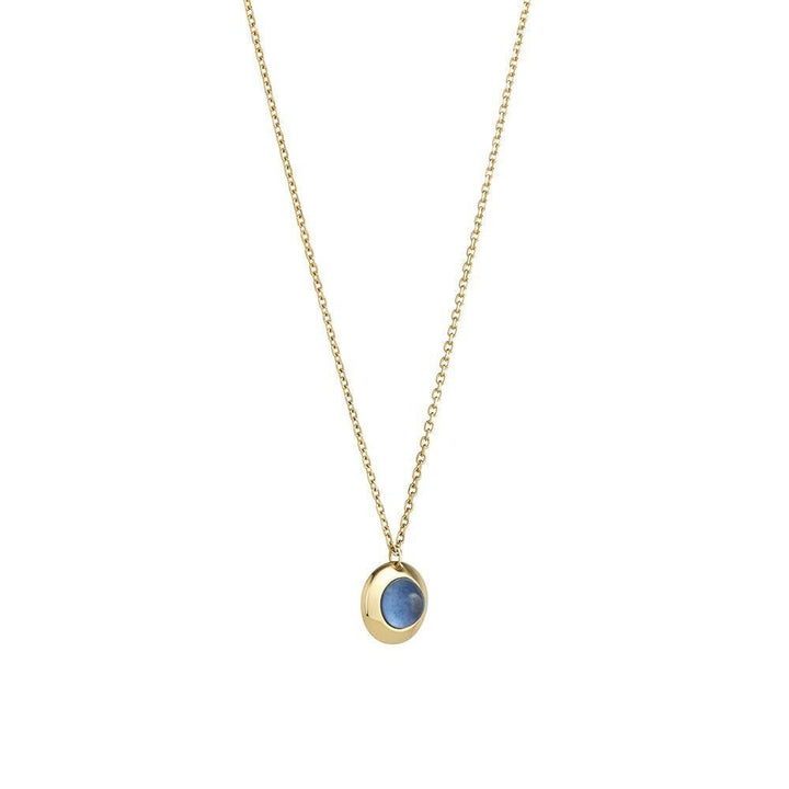 Gems of Cosmo 18K Gold Necklace w. Sapphire