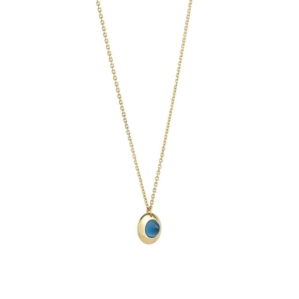 Gems of Cosmo 18K Gold Necklace w. Topaz