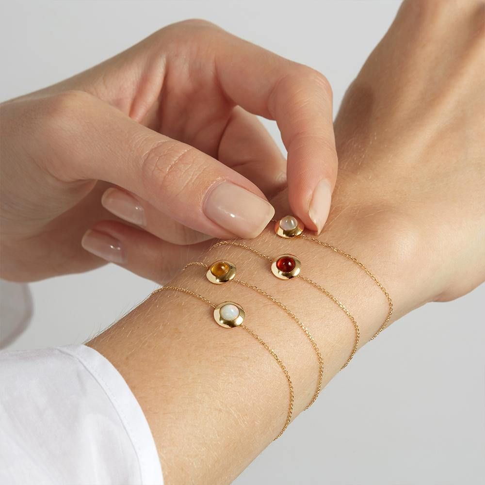 Gems of Cosmo 18K Gold Bracelet w. Opal