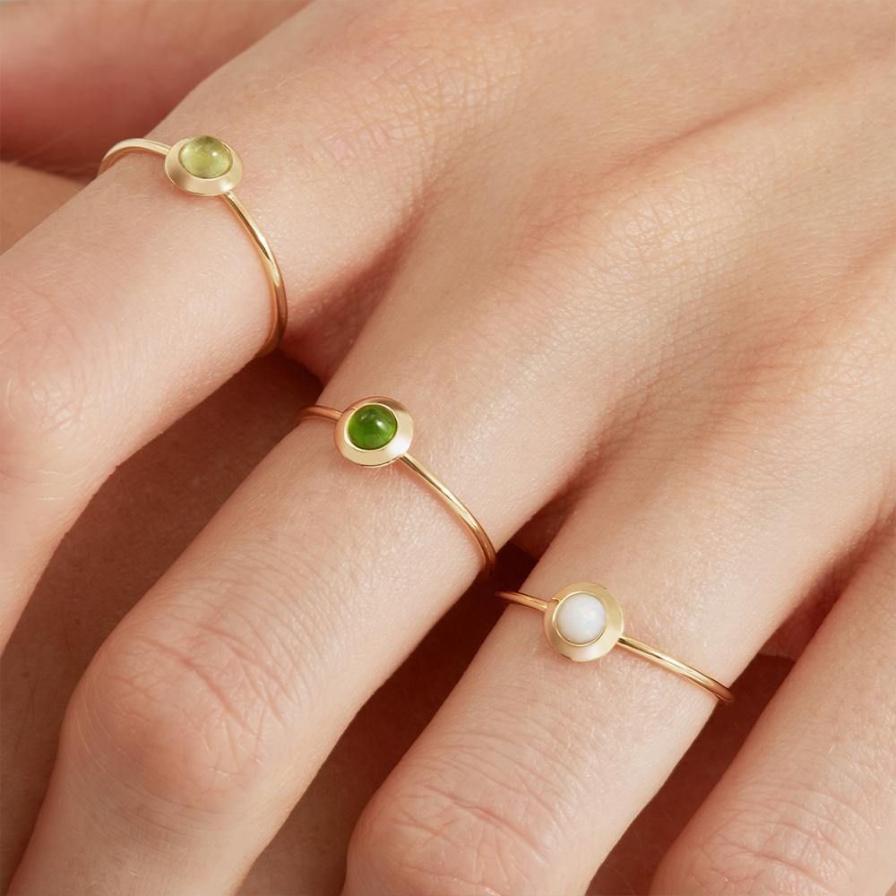 Gems of Cosmo 18K Gold Ring w. Opal