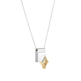Icon Diamond Silver Necklace w. Diamond