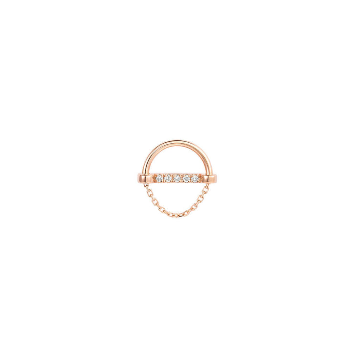 ICON FINE 18K Rosegold Studs w. Diamond