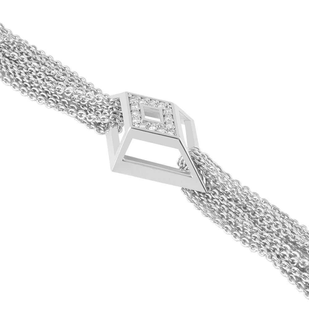 Icon Shard 18K Forgyldt eller Sølv Armbånd m. Diamant