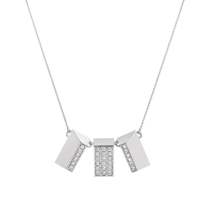 Icon Trinity Sølv Halskæde m. Topas