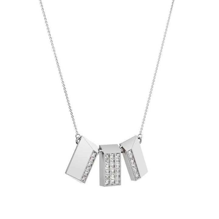 Icon Trinity Sølv Halskæde m. Topas