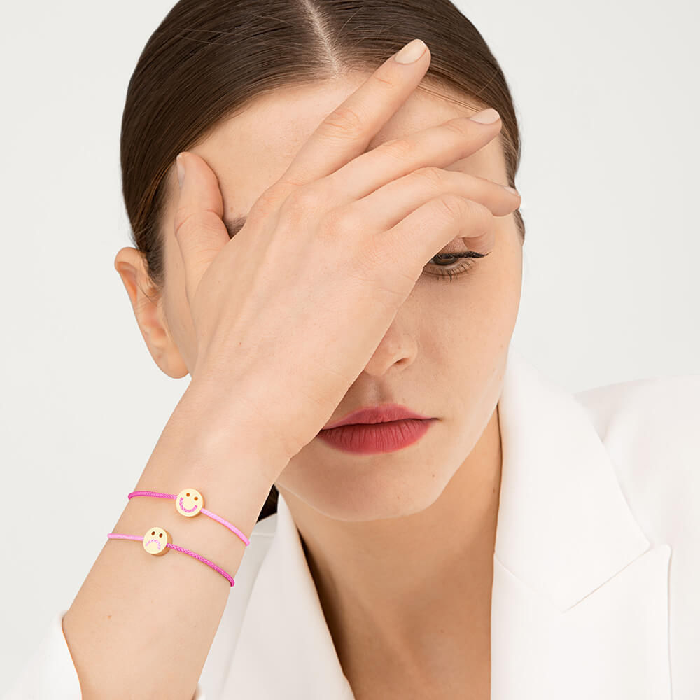 FRIENDS Turn Me Over Rose Pink 18K Gold Plated Bracelet