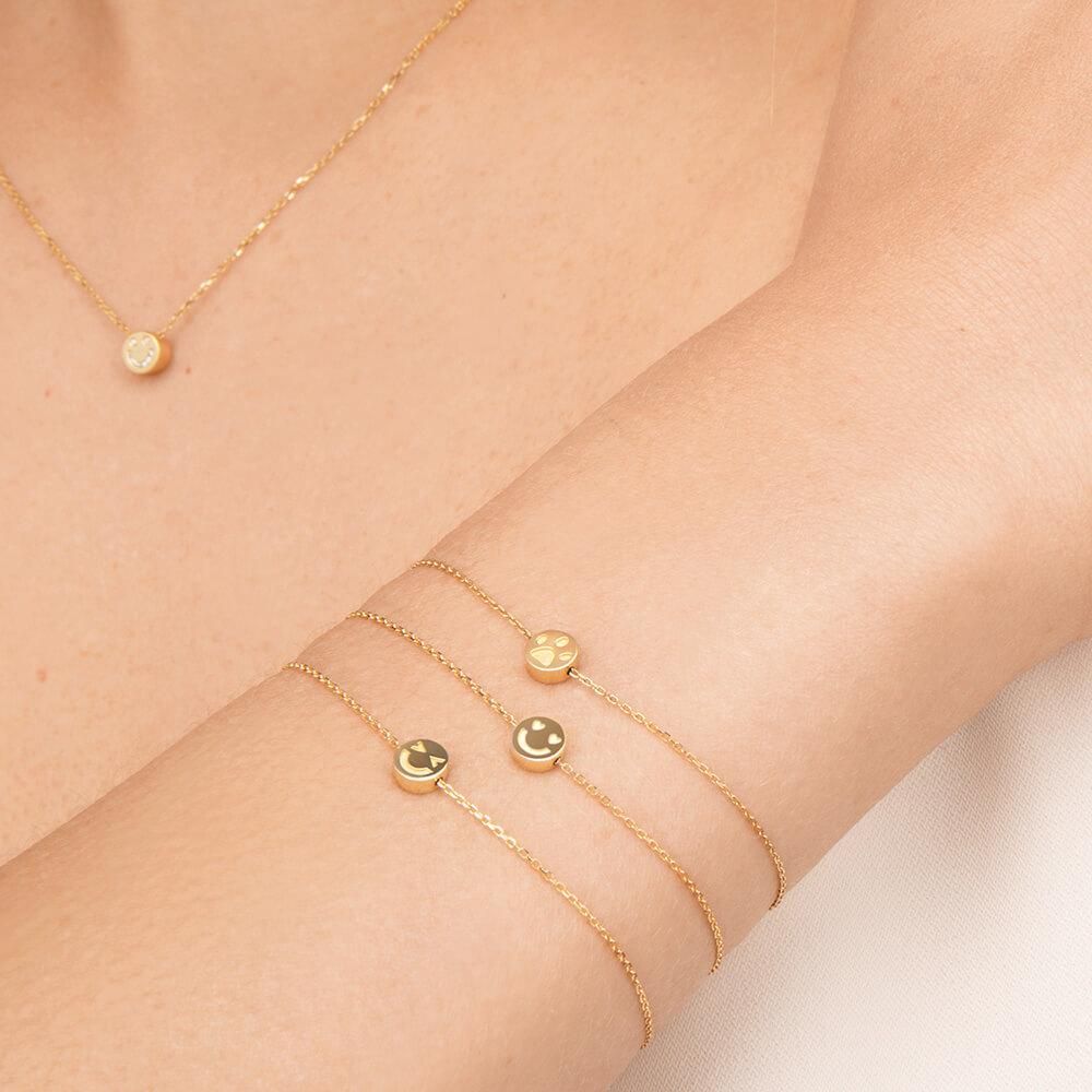 Modern Words Fine Smitten 18K Gold Bracelet