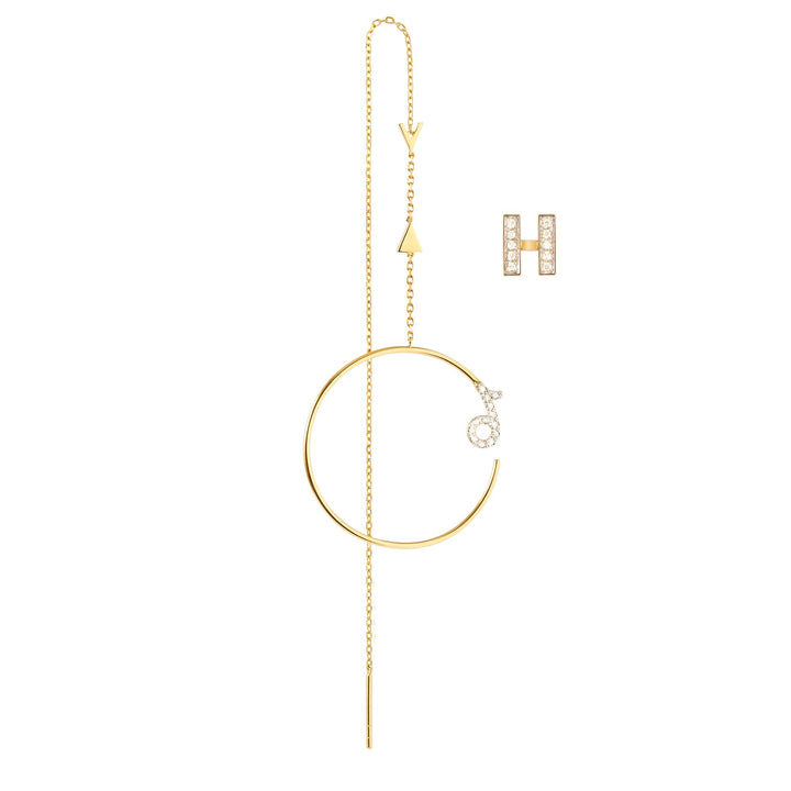 Modern Words Fine Melody 18K Gold Earrings