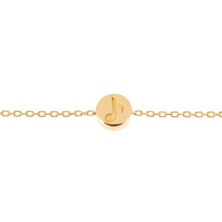 Modern Words Fine Music 18K Gold Bracelet w. Diamond