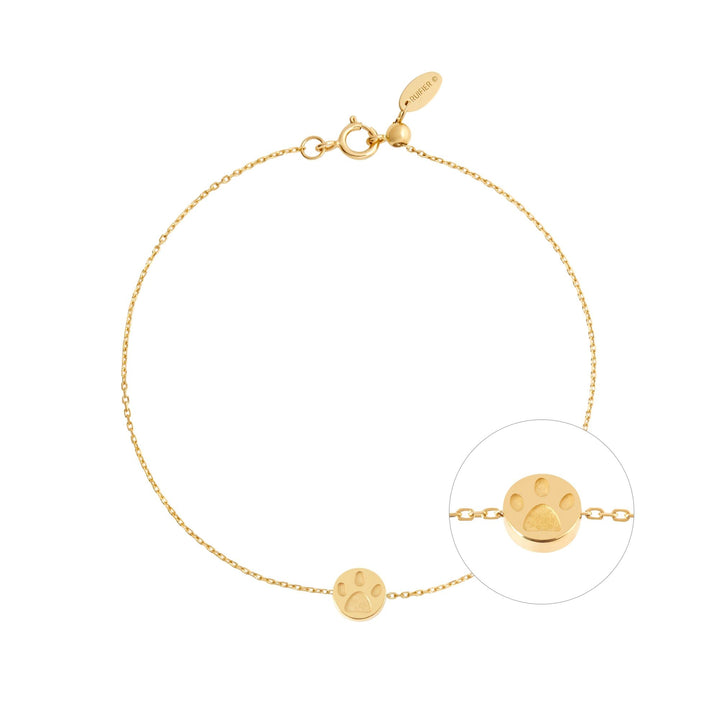 Modern Words Fine Paw Paw 18K Gold Bracelet