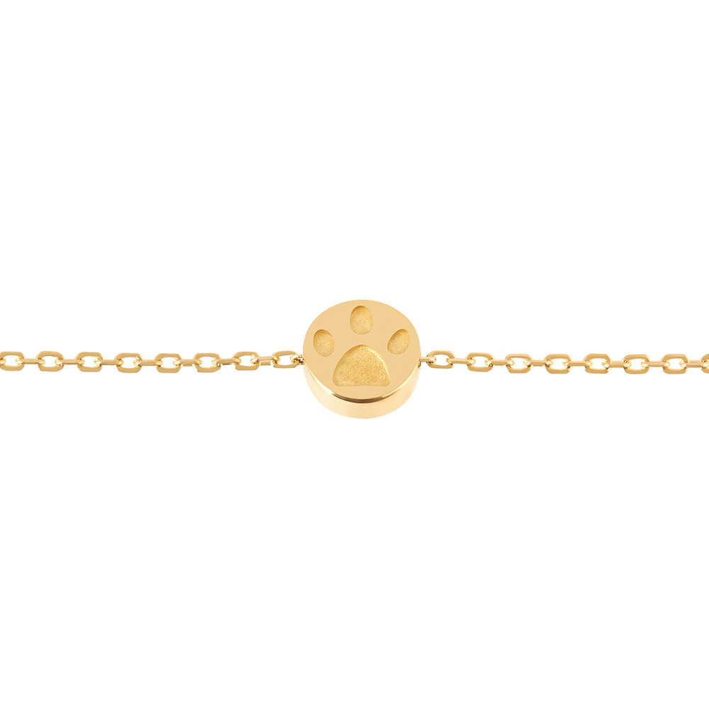 Modern Words Fine Paw Paw 18K Gold Bracelet
