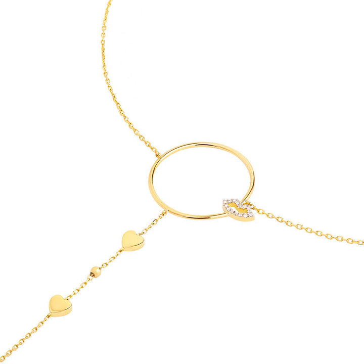 Modern Words Fine Crush Choker 18K Gold Necklace w. Diamond