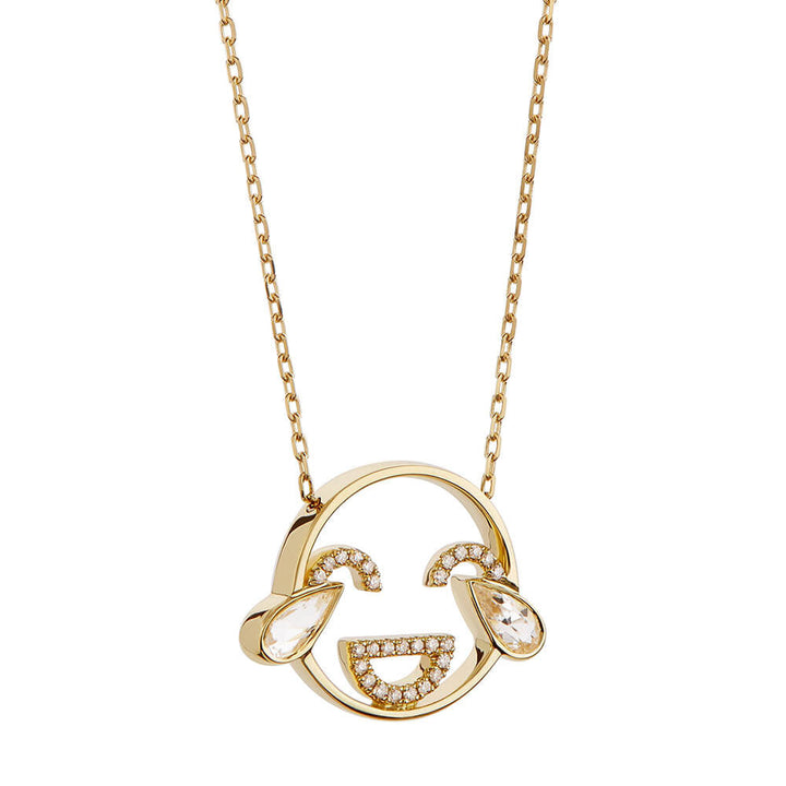 MOYEN LOL 18K Gold Necklace w. Diamond & Topaz