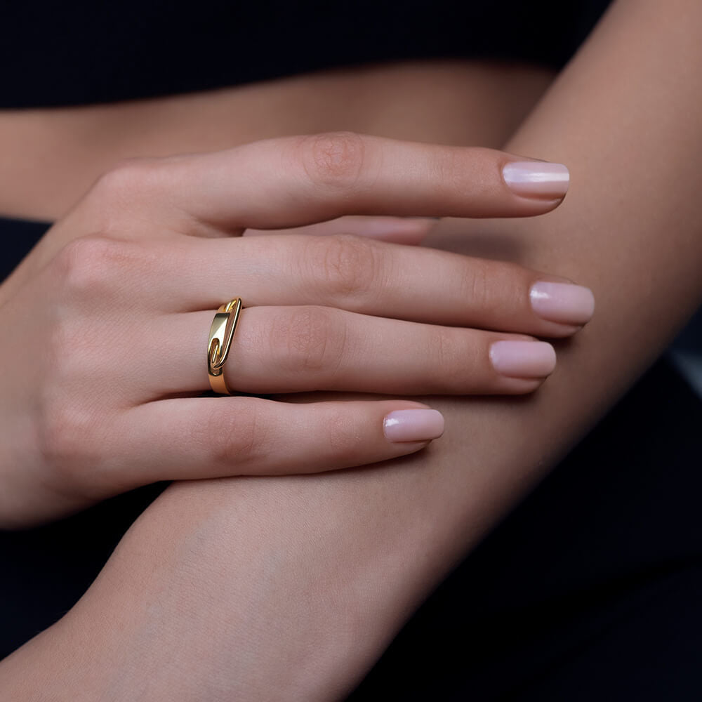 NEXUS Petite Levitate Gold Plated Ring
