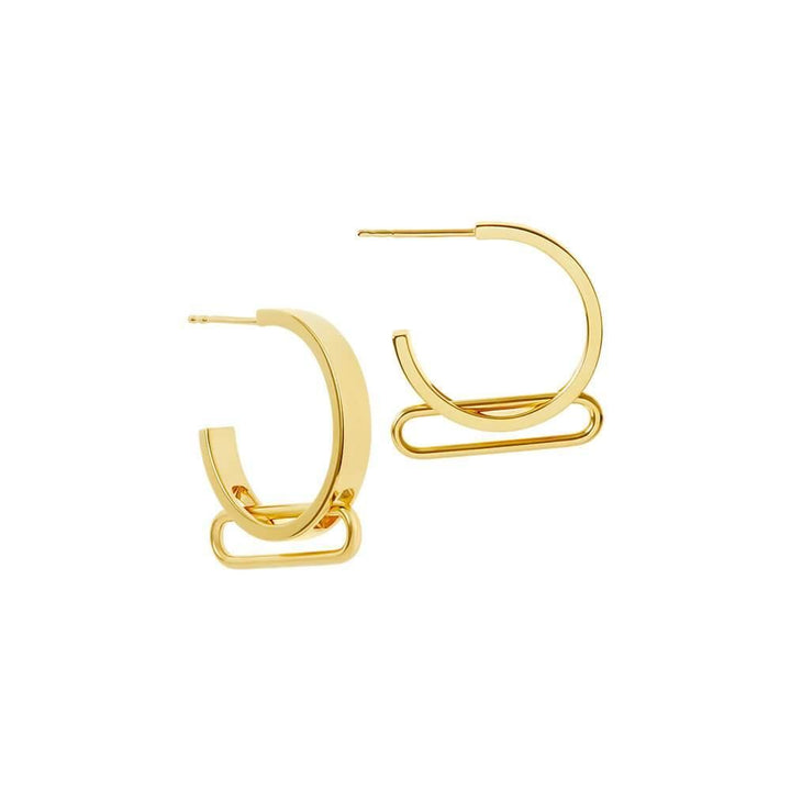 NEXUS Petite Levitate Gold Plated Hoops
