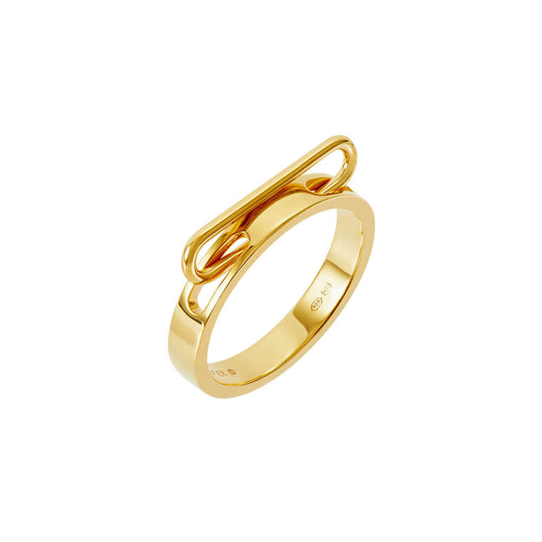 NEXUS Petite Levitate Ring I 18 Kt. Weißgold-Vermeil I 50
