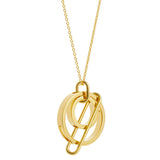 NEXUS Spin Gold Plated Necklace