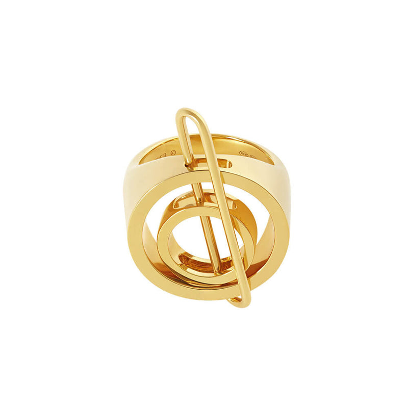 NEXUS Spin Gold Plated Ring