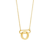 NEXUS Trapeze Gold Plated Necklace