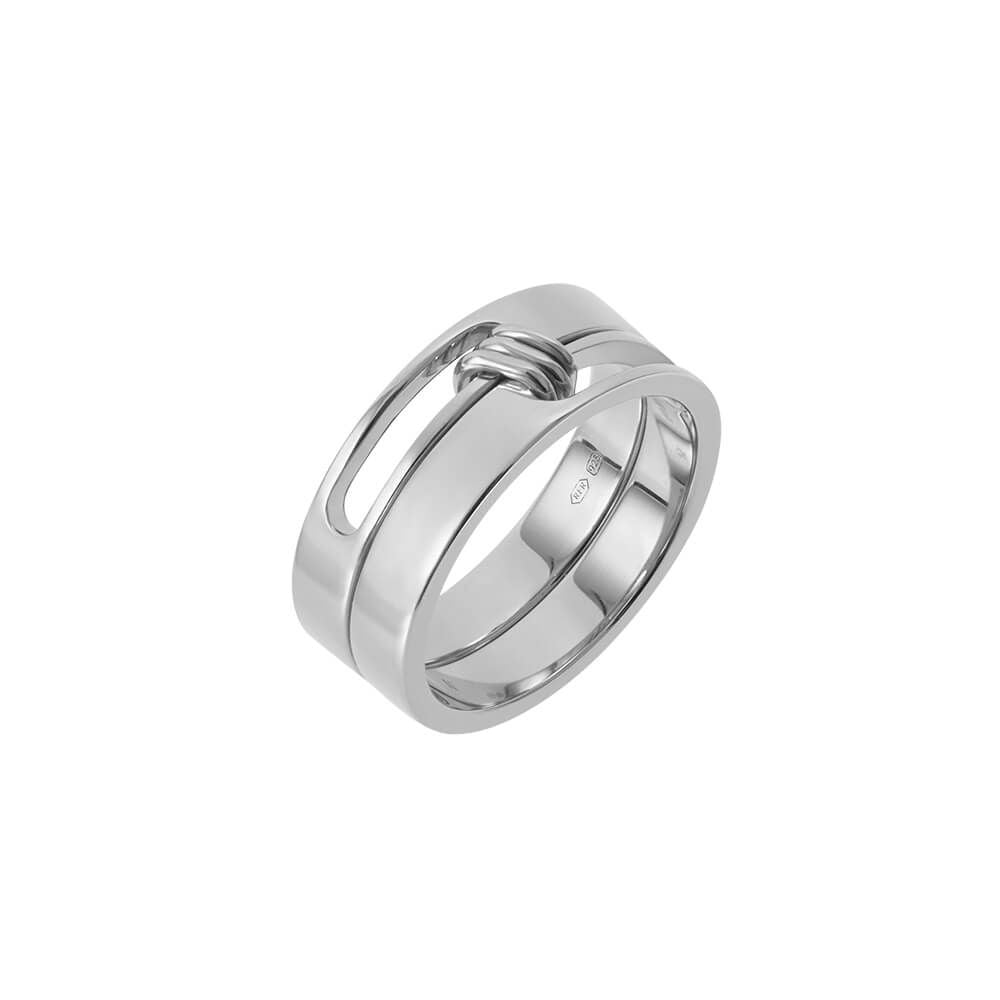 RUIFIER NEXUS Trio Ring - 18ct White Gold Vermeil / 50 – The Jewellery Room
