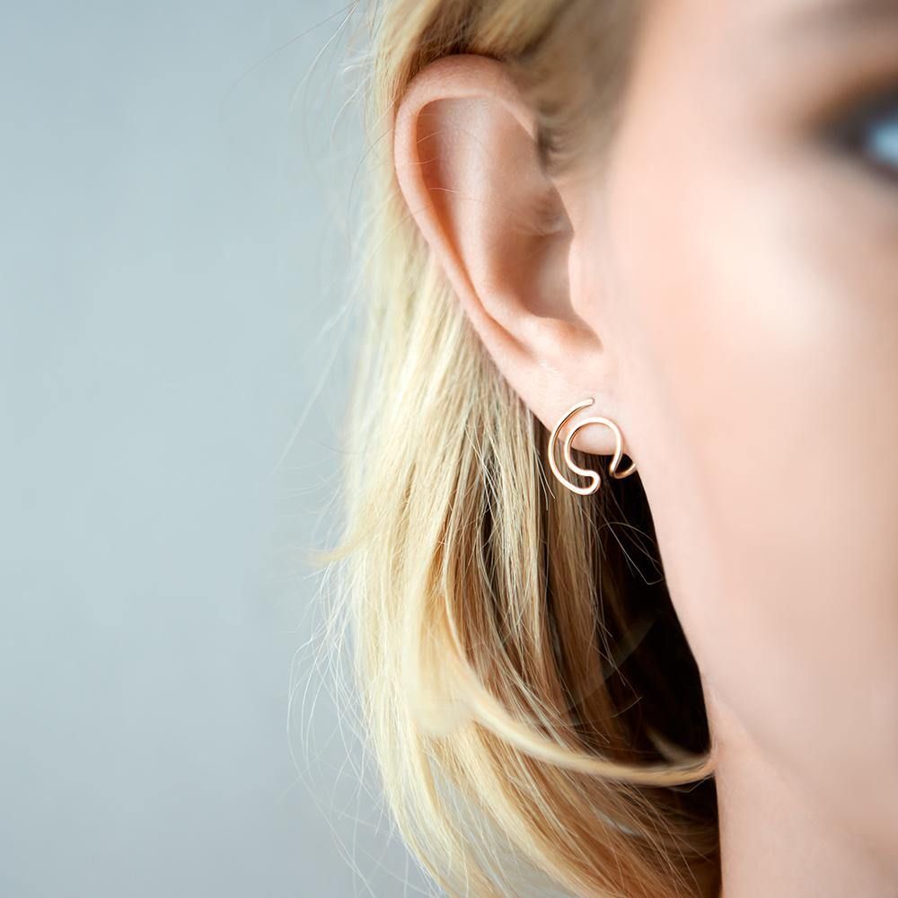 Orbit Fine Solar Gold Plated Earrings