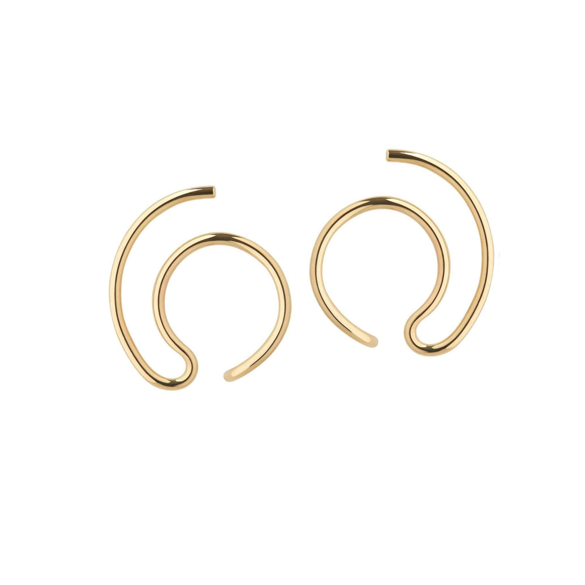 Orbit Fine Solar Gold Plated Earrings