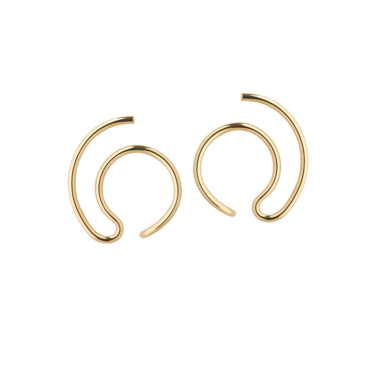 Orbit Fine Solar Gold Plated Earrings