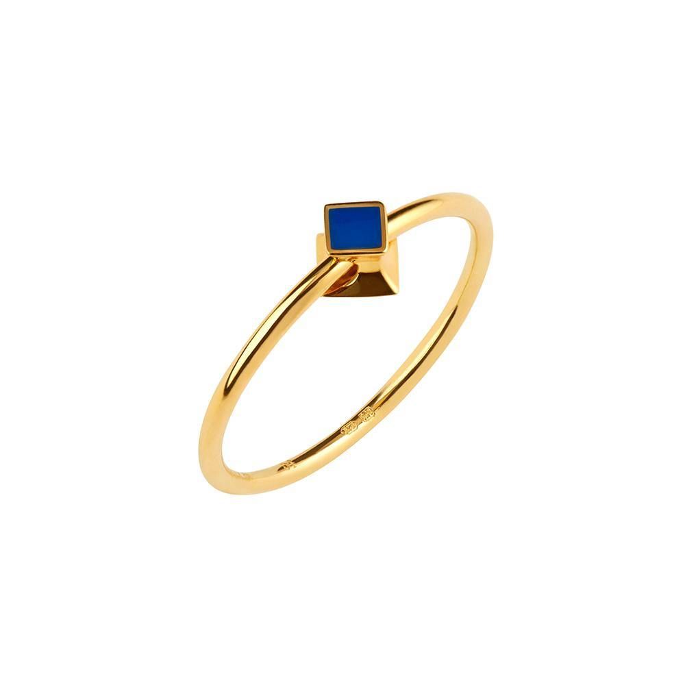 Orbit Infinity Cube Forgyldt Ring